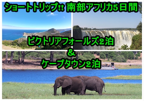 ショートトリップ 南部アフリカ5日間 ビクトリアフォールズ2泊 ケープタウン2泊 ビクトリアフォールズ ジンバブエ のお得なオプショナルツアー Hisgo アメリカ